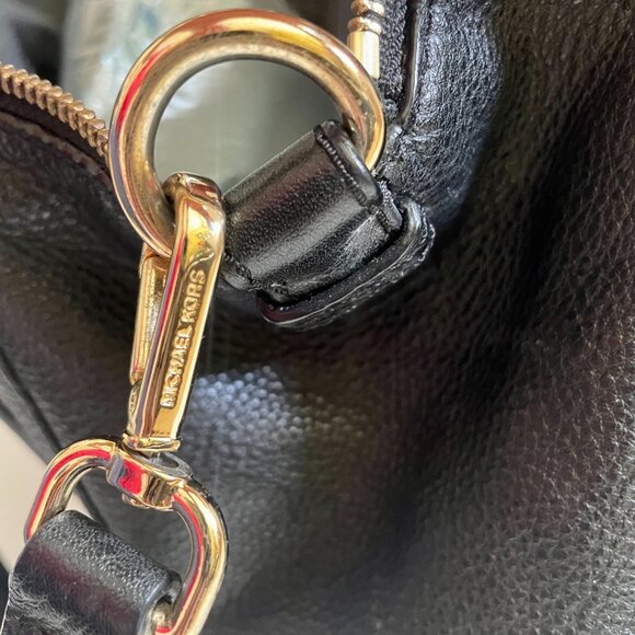 Michael Kors Black Soft Leather Satchel - Picture 12 of 14